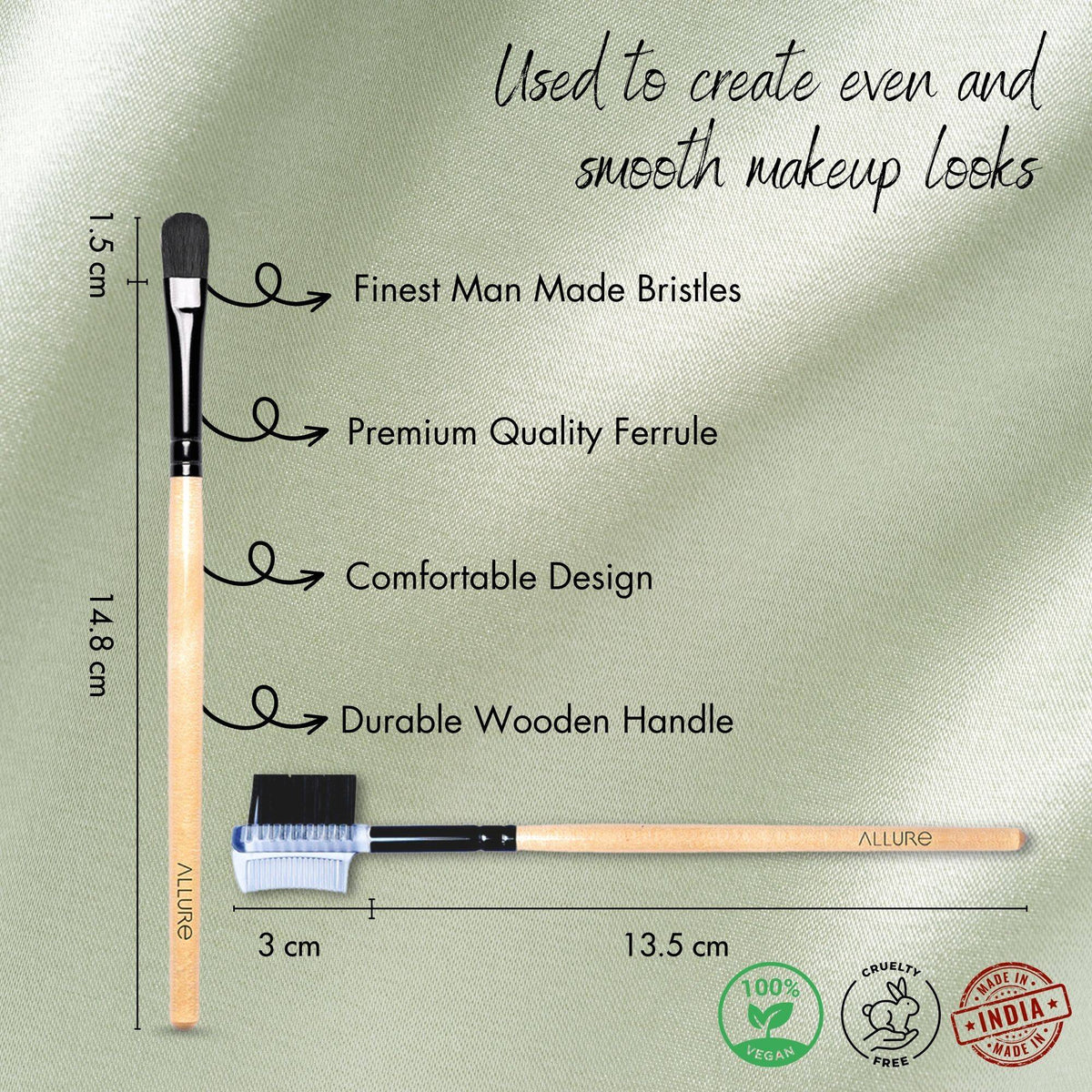 Classic Eye Groomer & Eye Shadow Brush Combo | T32 - view 4