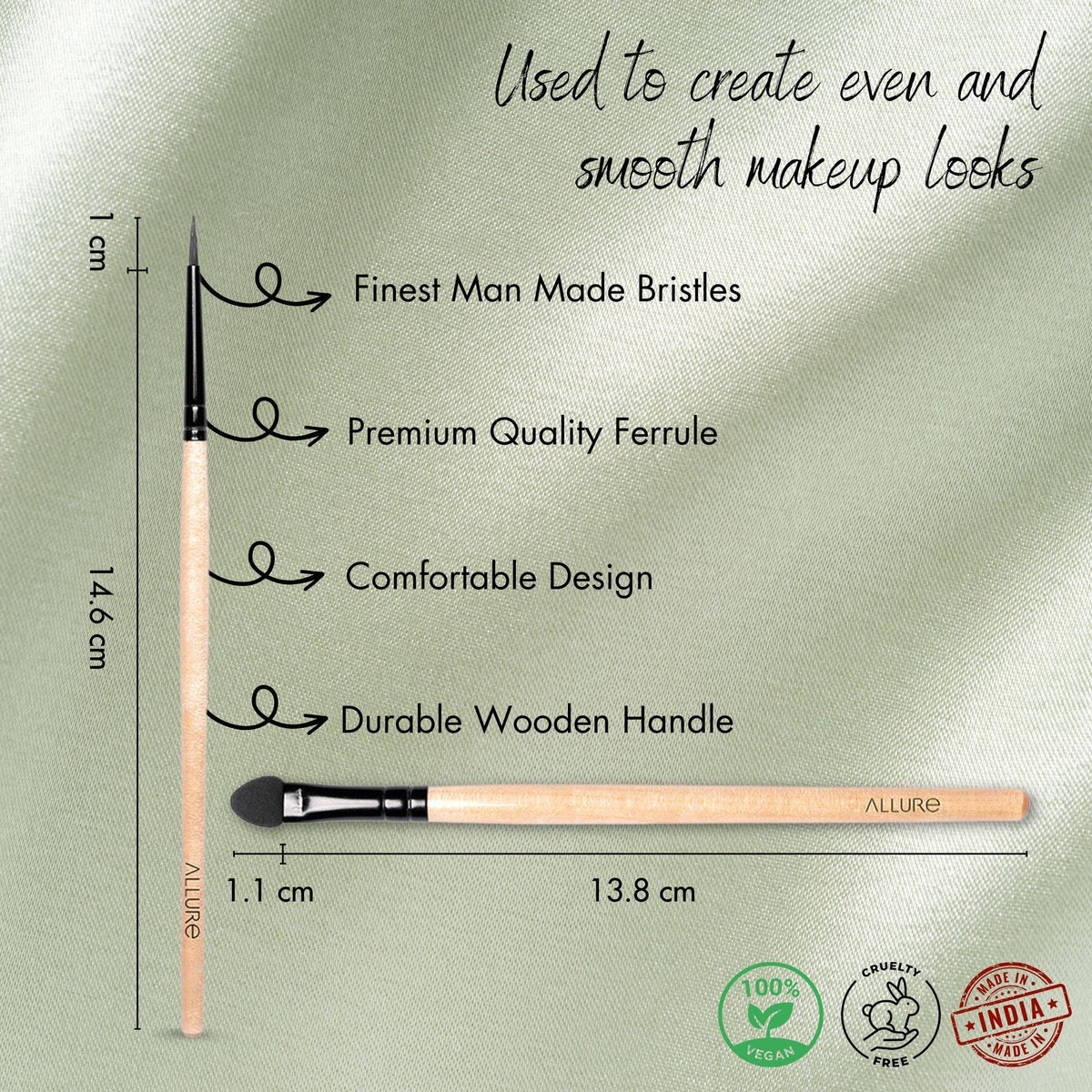 Classic Eyeliner Brush & Eye Applicator Combo | T32 - view 4