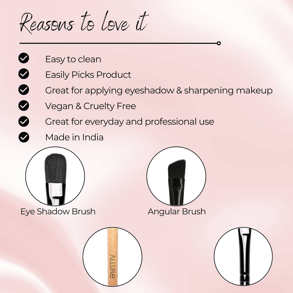 Classic Eye Shadow & Angular Brush Combo – Eye Makeup Brushes | T32 - view 3