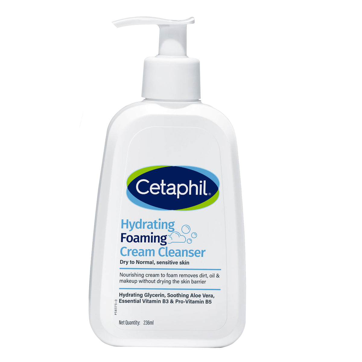 Cetaphil Hydrating Foaming Cream Cleanser 236 ml | Dermat Tested