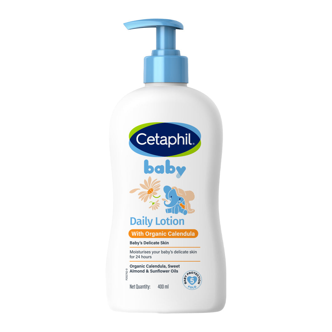 Cetaphil Baby Daily Lotion with Organic Calendula | Dermatologist Tested