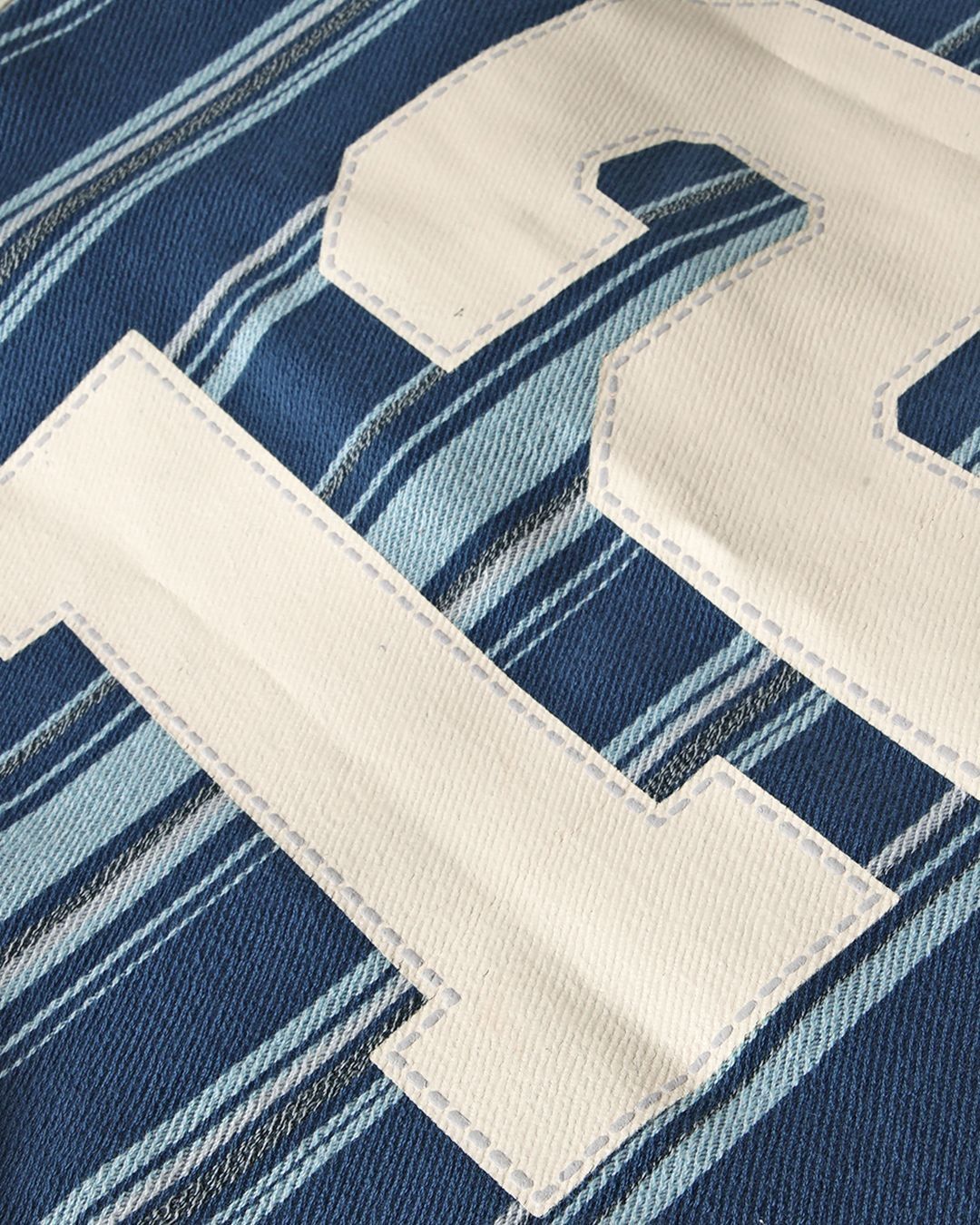 Men's Blue Striped Polo T-shirt Morrislane image 6