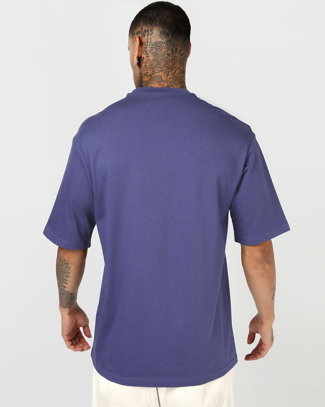 Men's Skipper Blue Original Graphic Printed Oversized T-shirt Morrislane