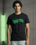 Men's Black Unfiltered Typography T-shirt