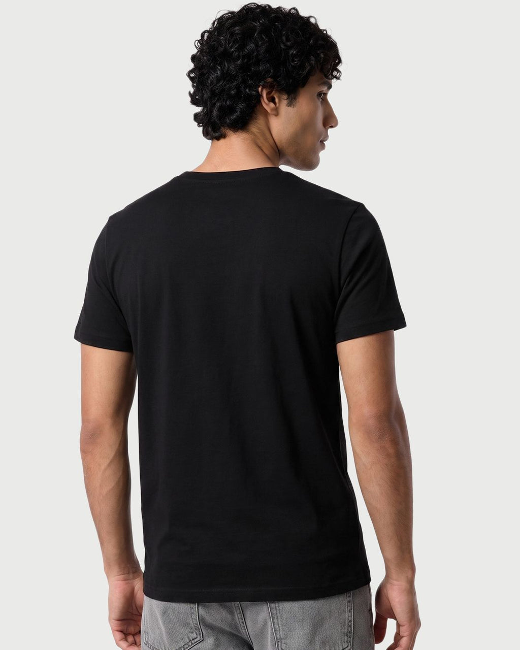 Men's Black Unfiltered Typography T-shirt