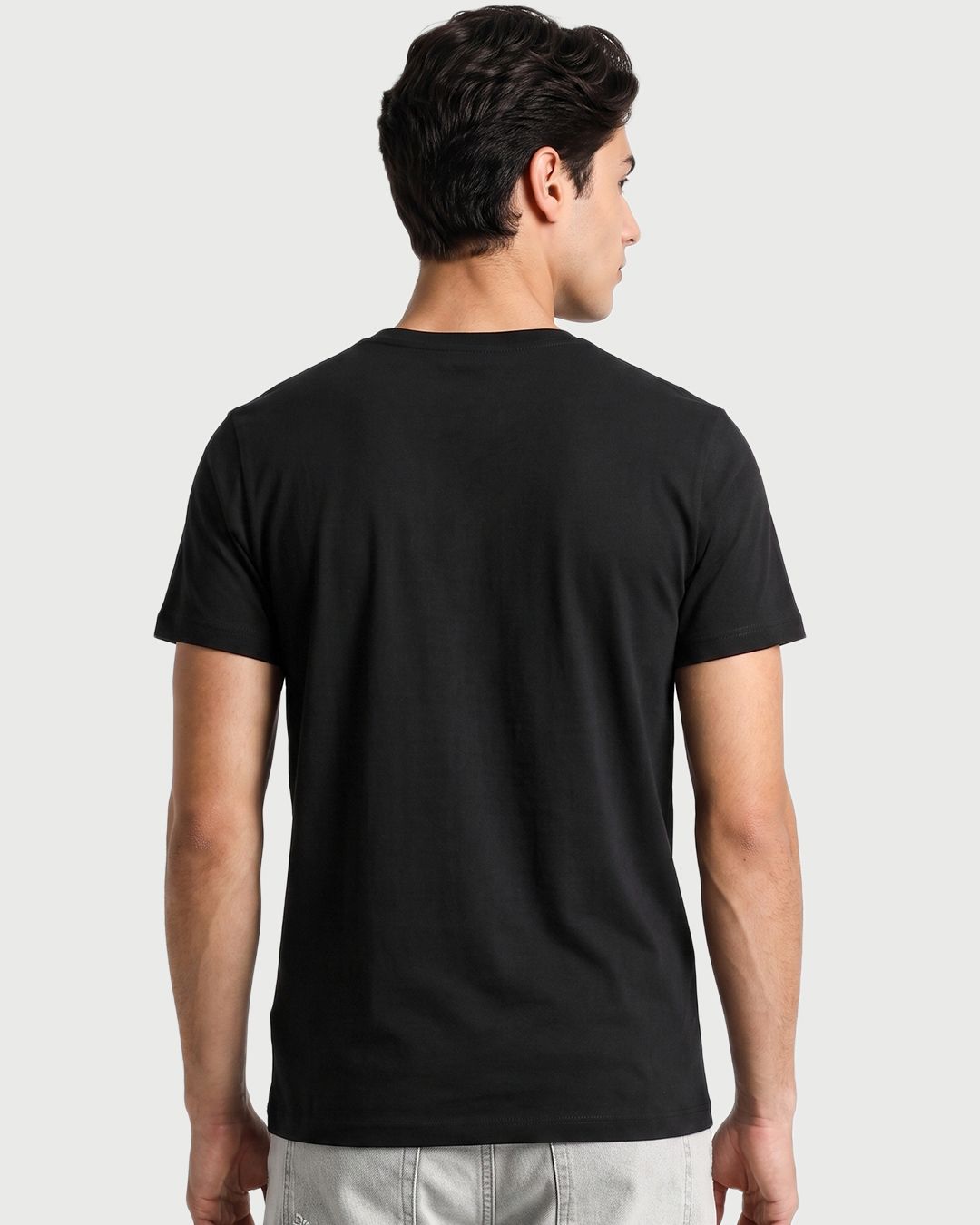 Men's Black Oops Typography T-shirt