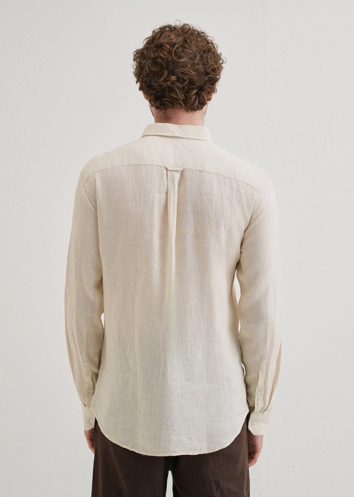 100% Pure Classic Cream Linen Shirt