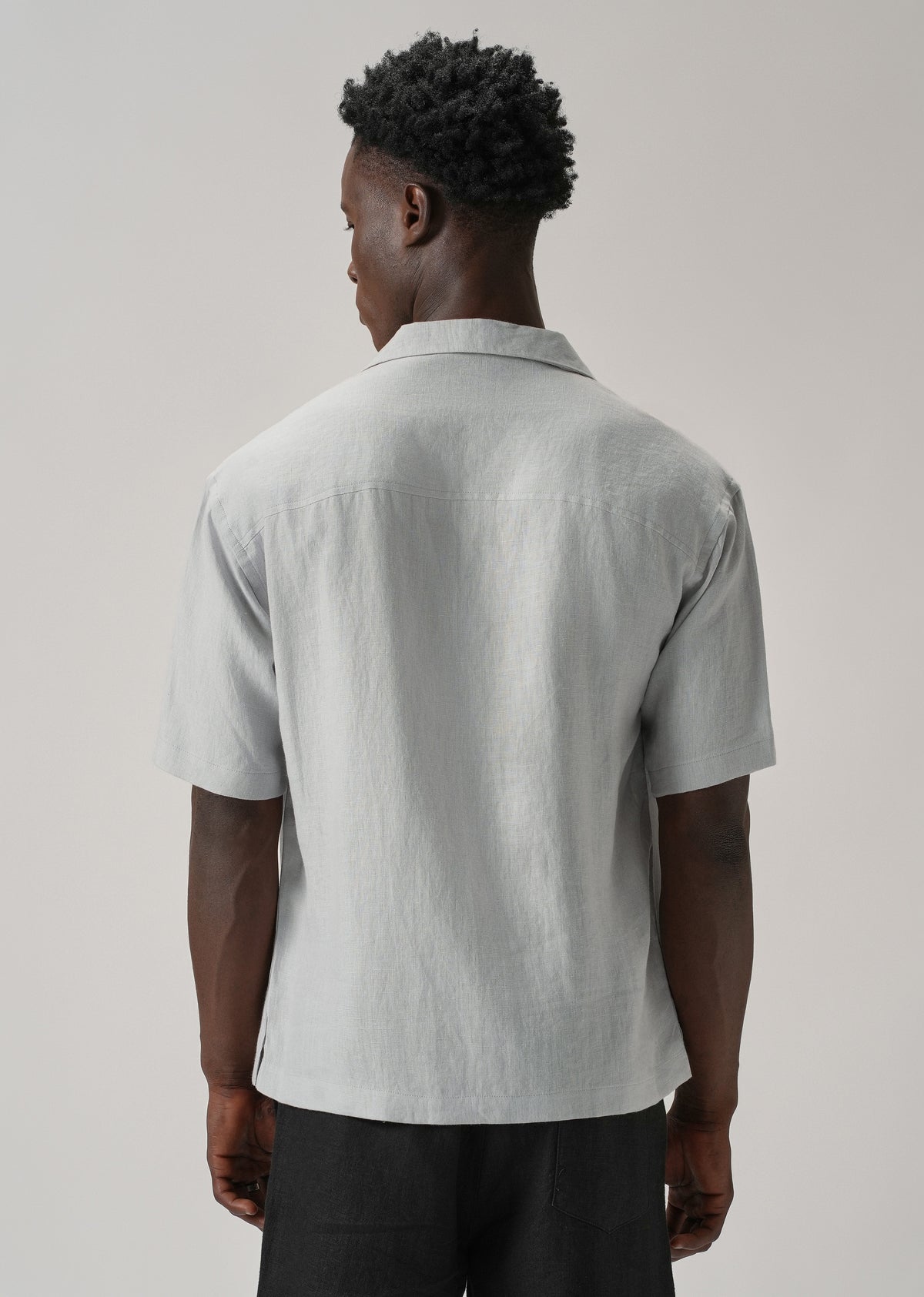 100% Pure Irish Grey Linen Shirt
