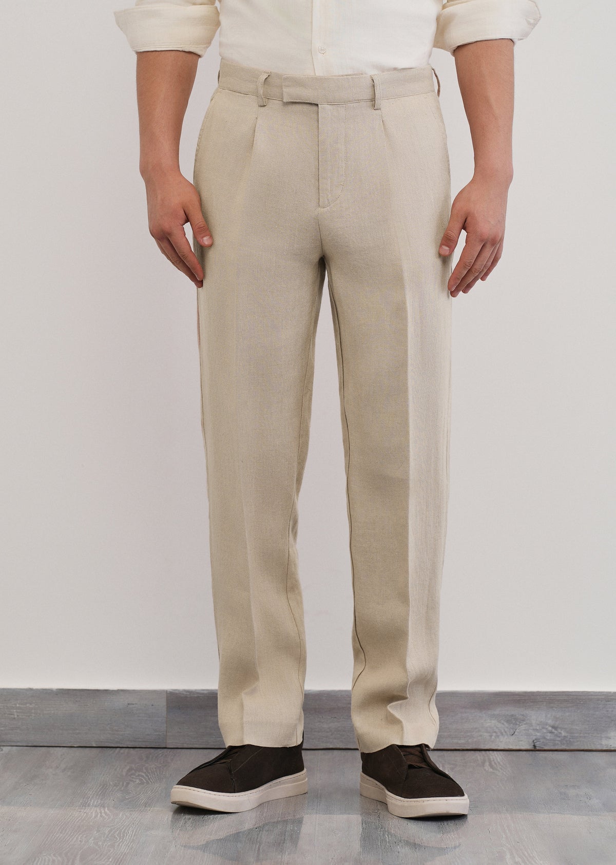 100% Pure Linen Beige Pant