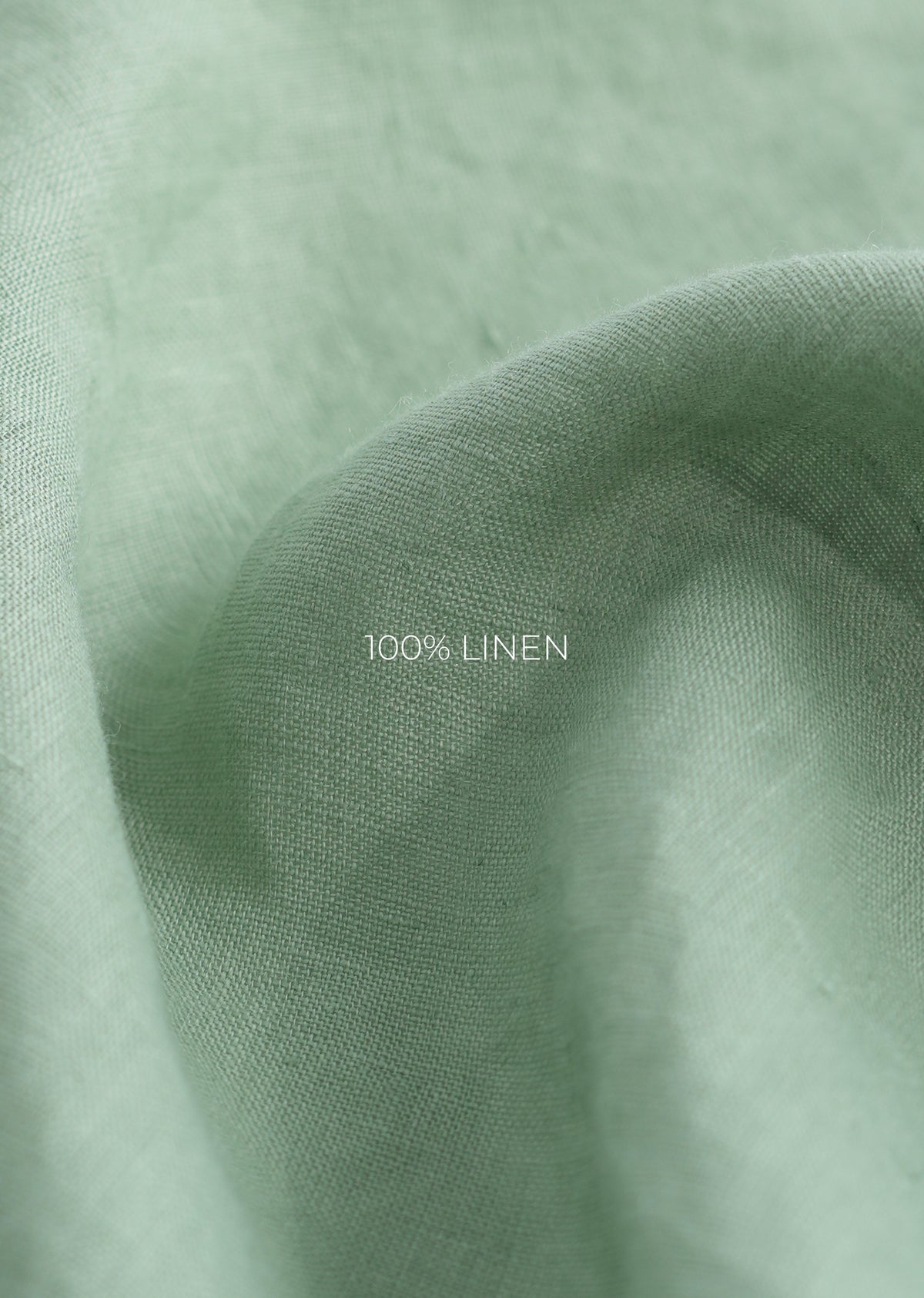 100% Pure Linen Green Shirt