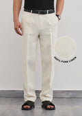 100% Pure Linen Ivory Pant