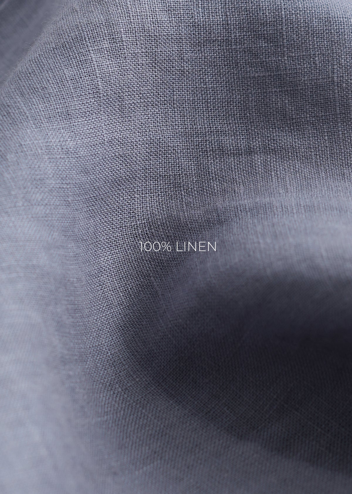 100% Pure Linen Slate Blue Shirt
