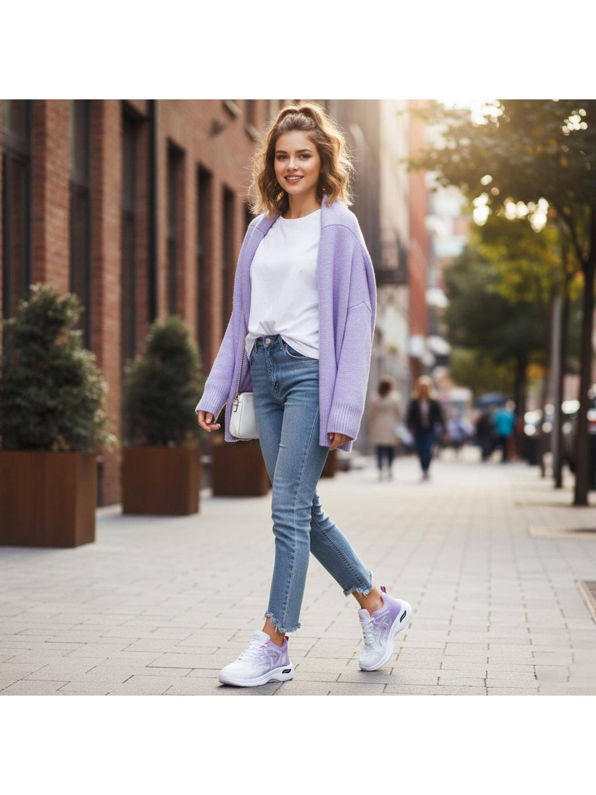 Premium Sports Trending Running Purple Shoes for Women's | SH9 - view 1