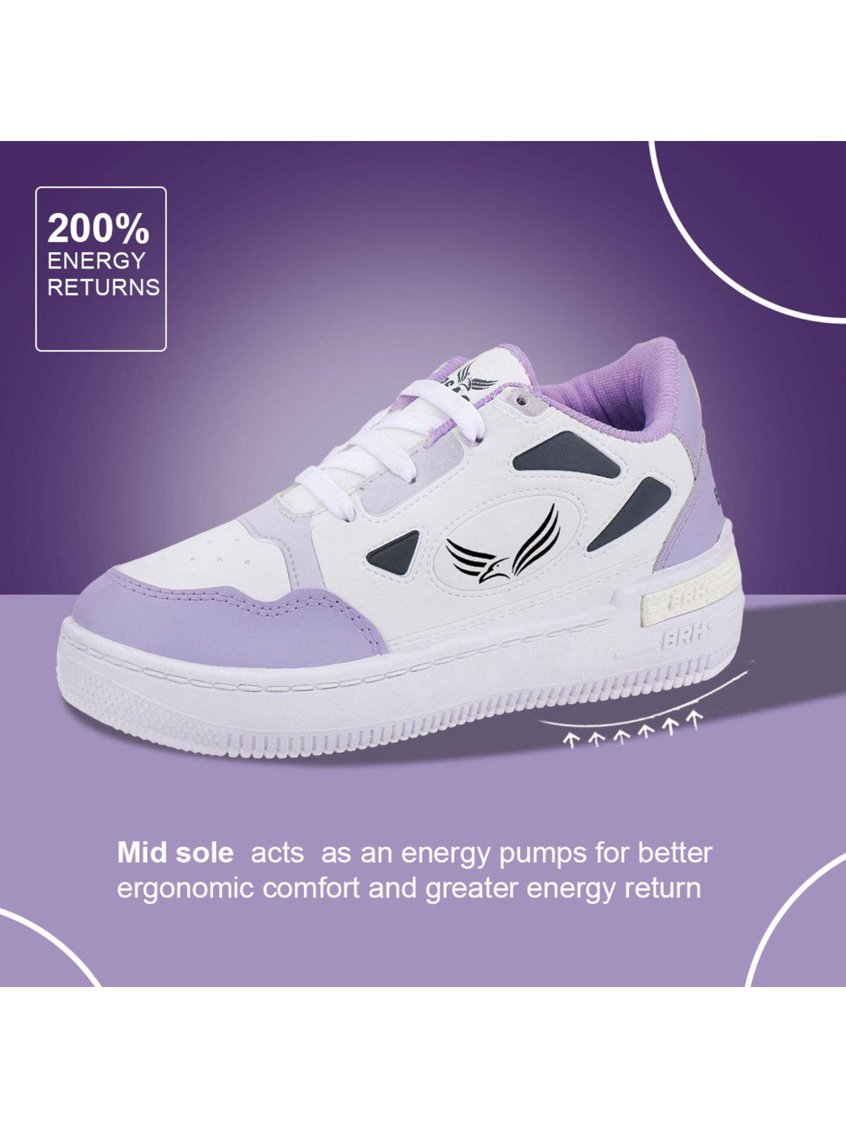 Premium Sports Trending Running Purple Shoes for Women's | SH9 - view 5