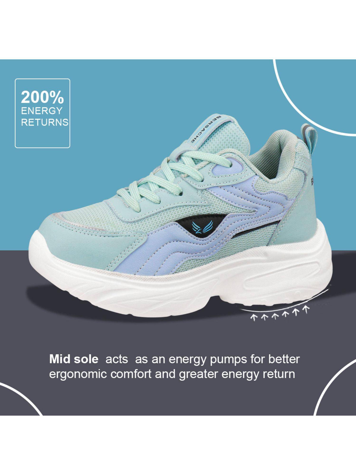 Premium Sports Trending Running Green Shoes for Women's | SH9 - view 4