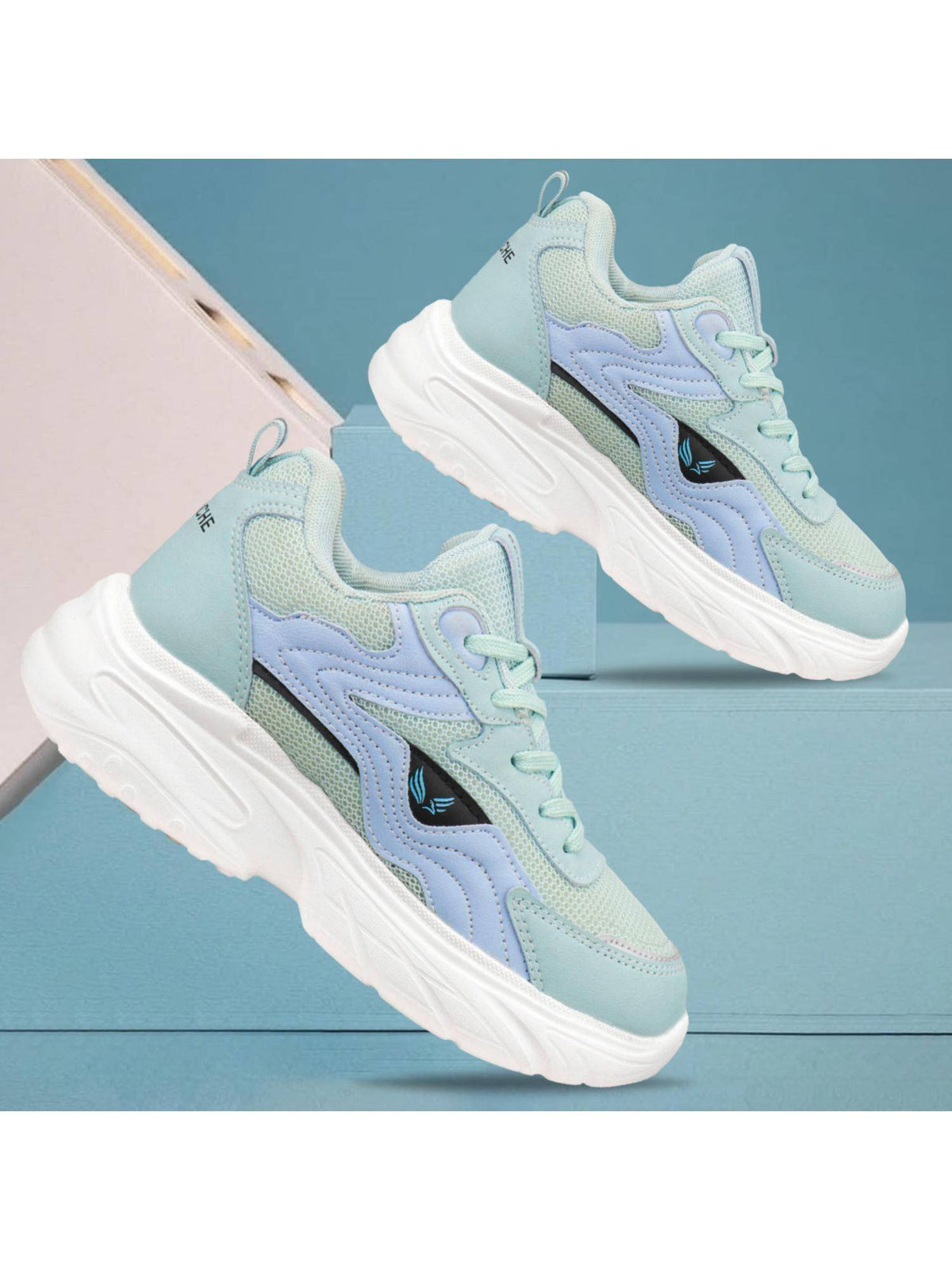 Premium Sports Trending Running Green Shoes for Women's | SH9 - view 5