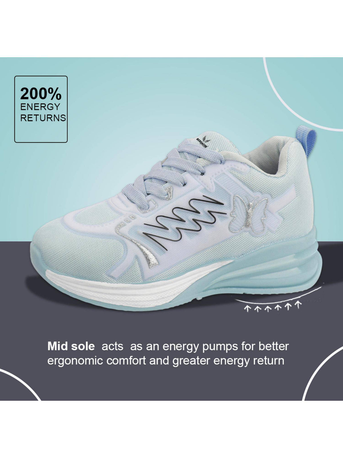 Premium Sports Trending Running Green Shoes for Women's | SH9 - view 4