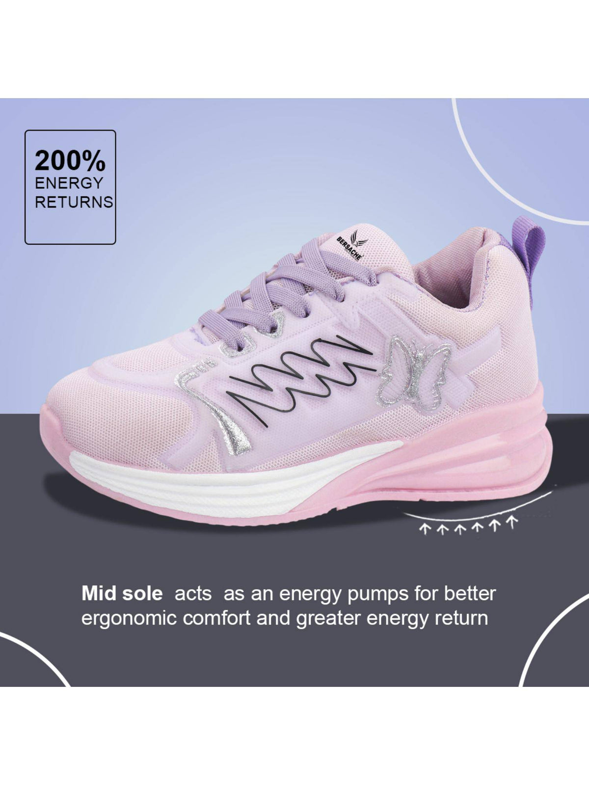 Premium Sports Trending Running Pink Shoes for Women's | SH9 - view 4