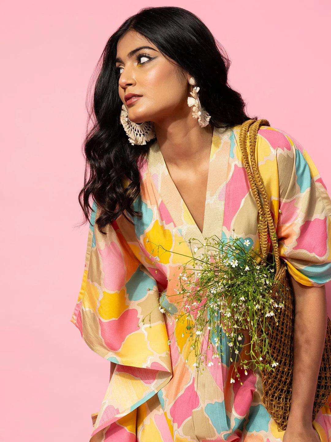 Gerua Multicoloured Printed Co-Ords CO87