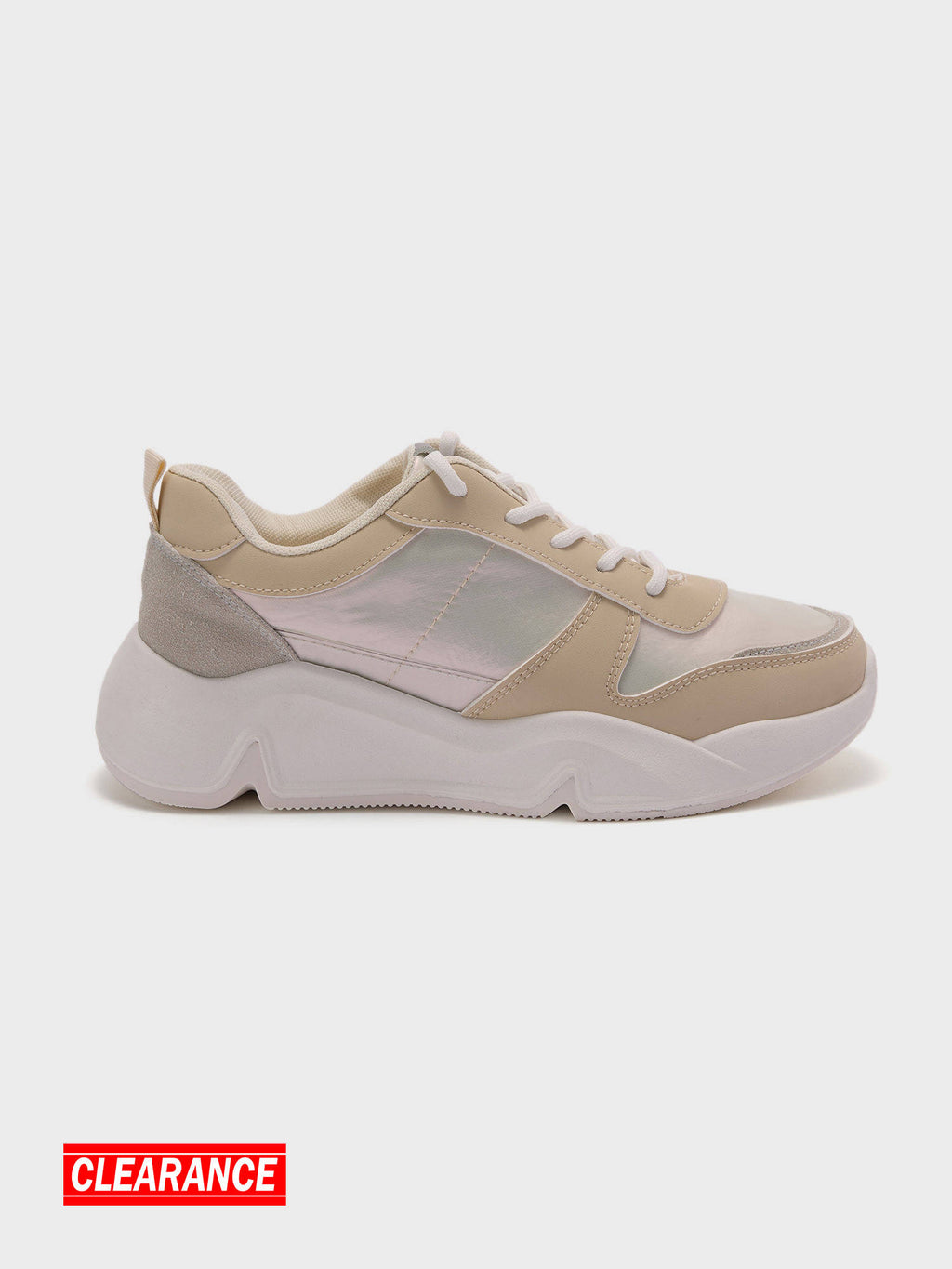 Swank Premium Ivory and Gold Sneakers | SN09 - view 1