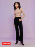 Camel Solid Round Neck Full Sleeve Top | CT61 - view 1