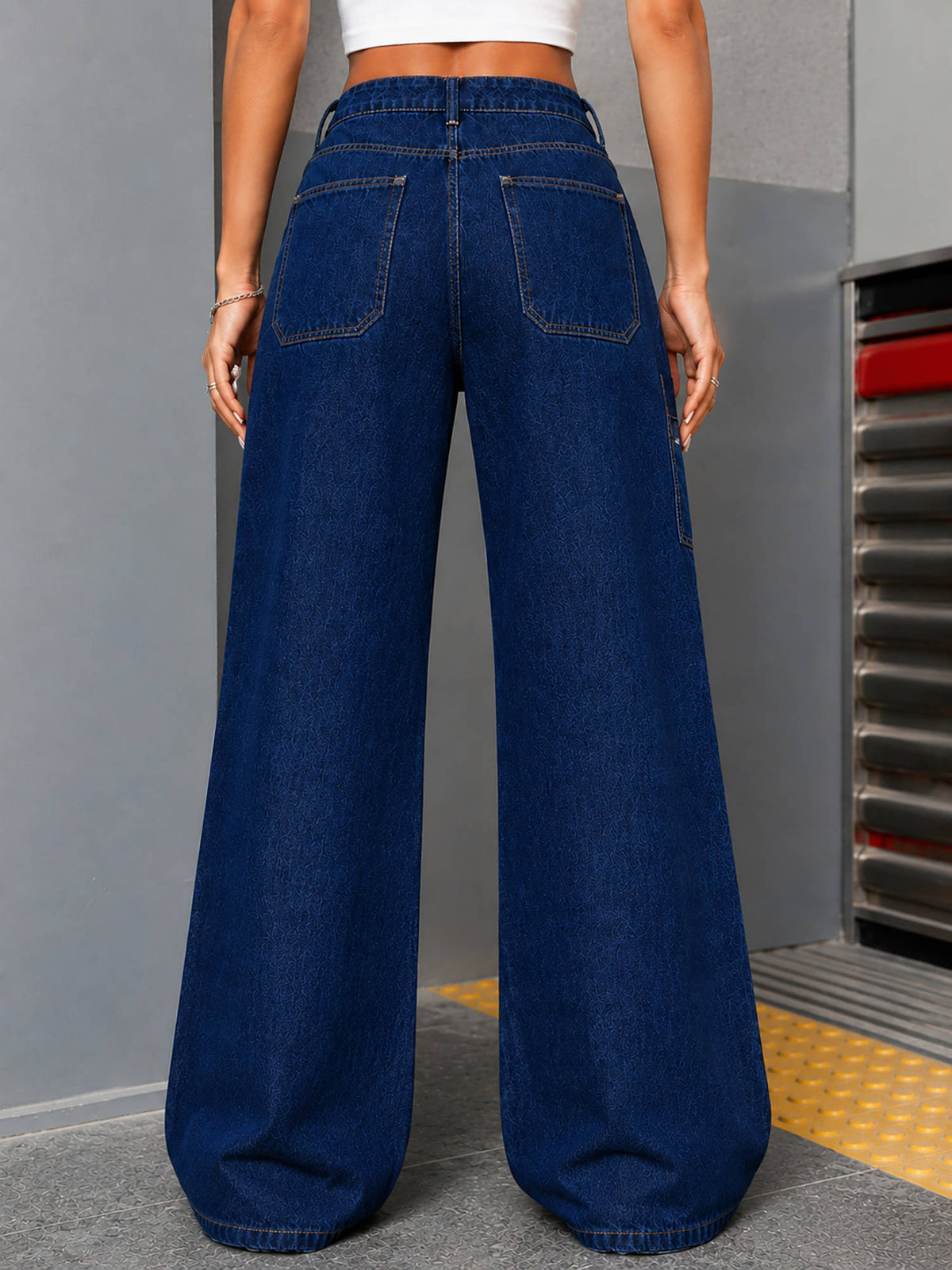 Women Blue Cotton Blend Jeans | ST23 - view 5