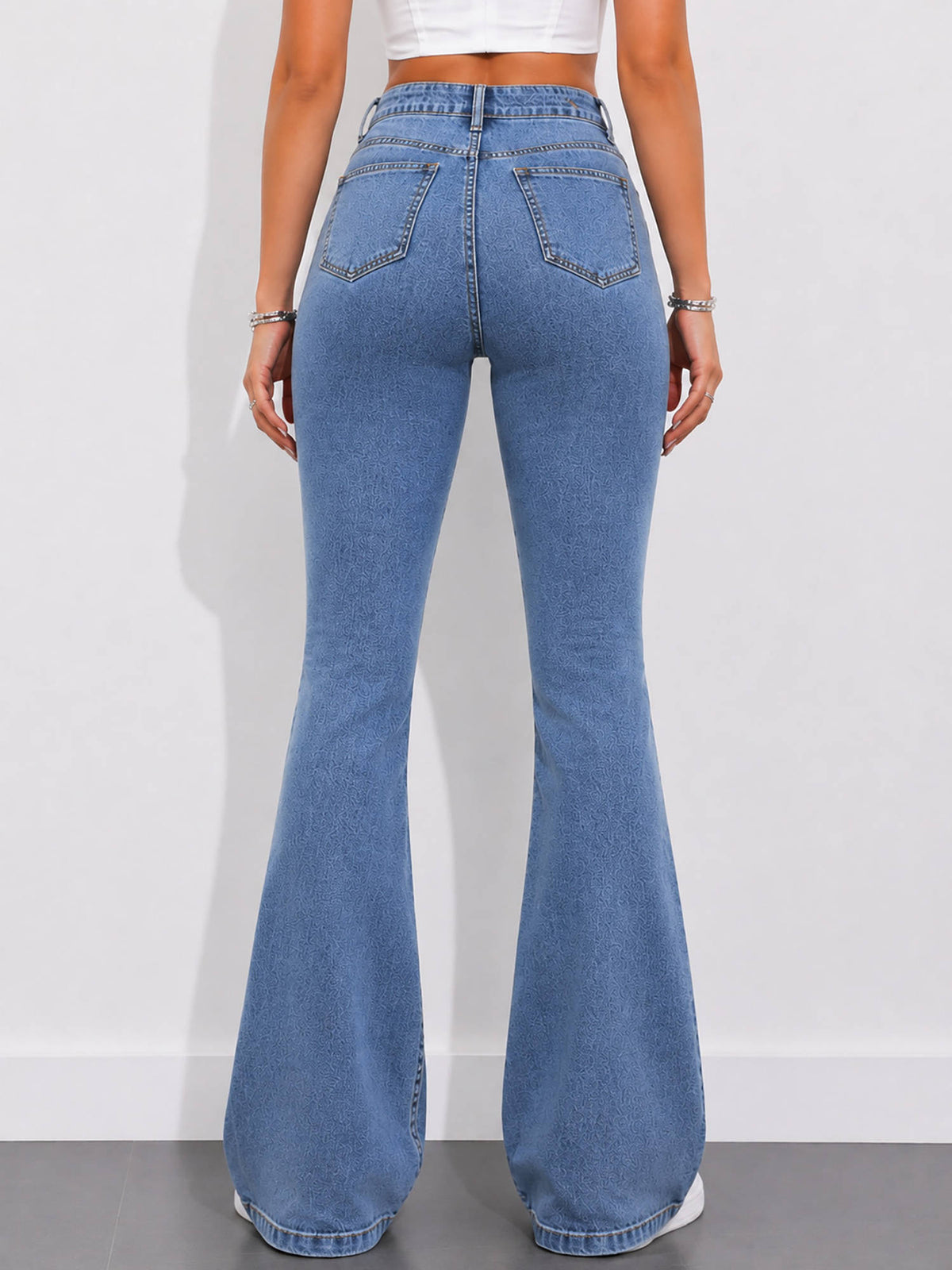 Women Blue Cotton Blend Jeans | BT10 - view 4