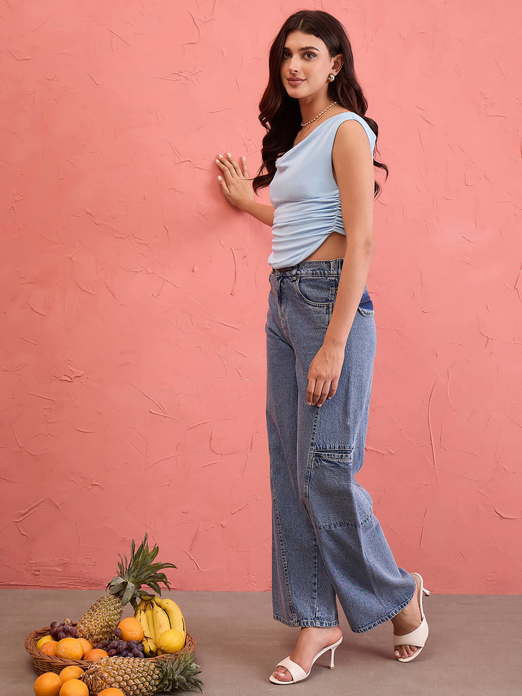 Women Blue Polyester Top | CT61 - view 6