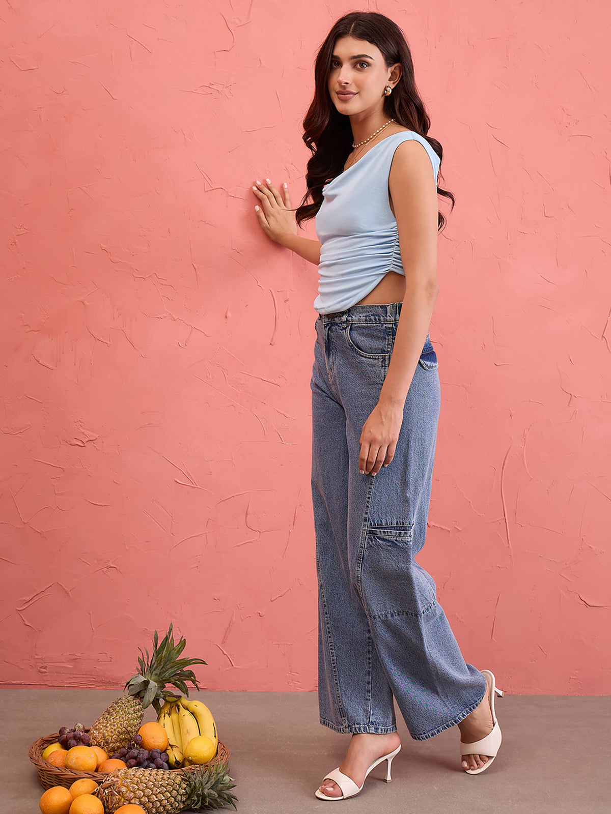 Women Blue Polyester Top | CT61 - view 6