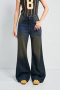 Desert Blue Dust Wide Leg Jeans