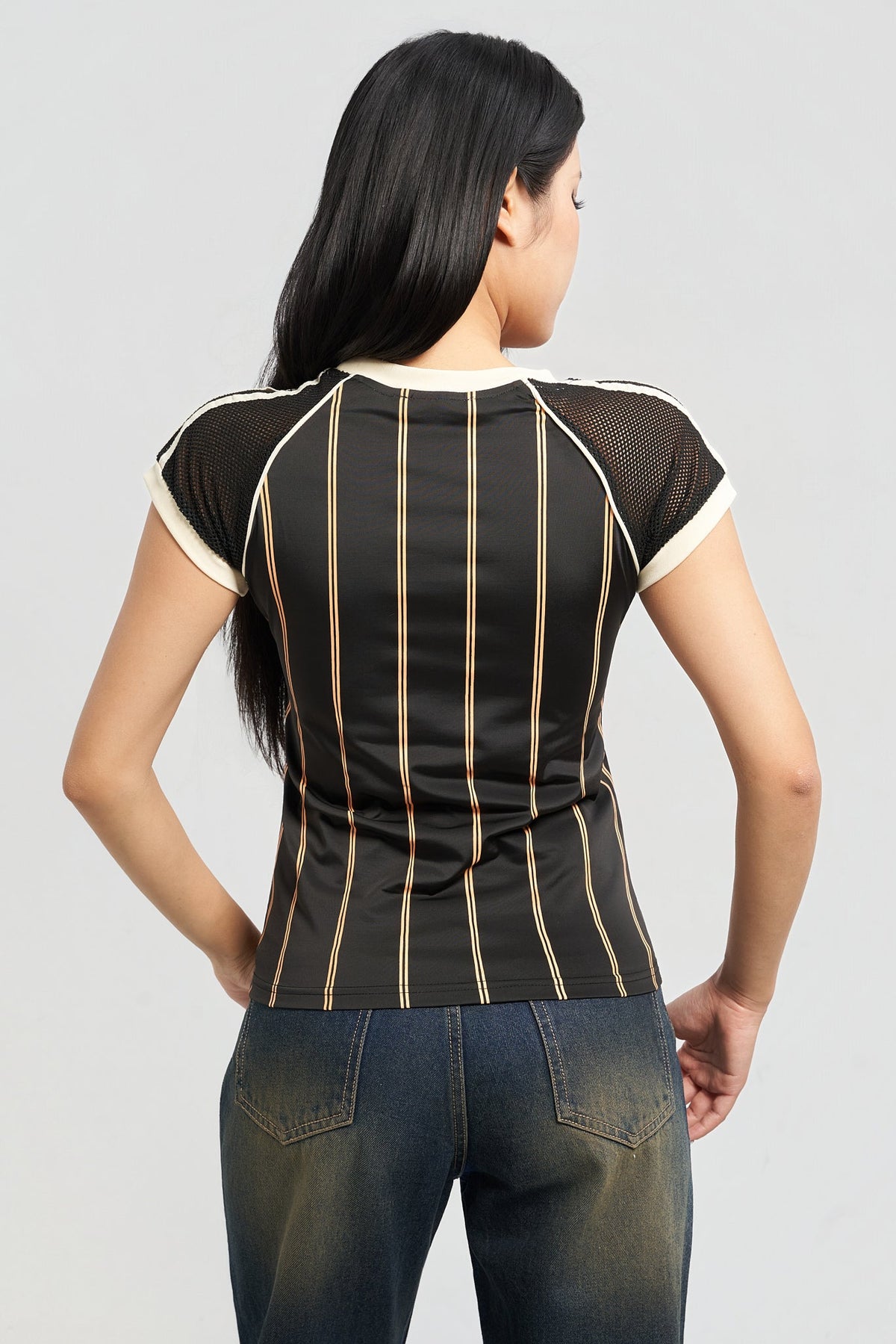 The Playfield Mesh Sleeve Top