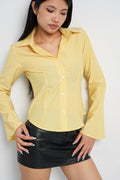 Stripe Bell Sleeve Shirt