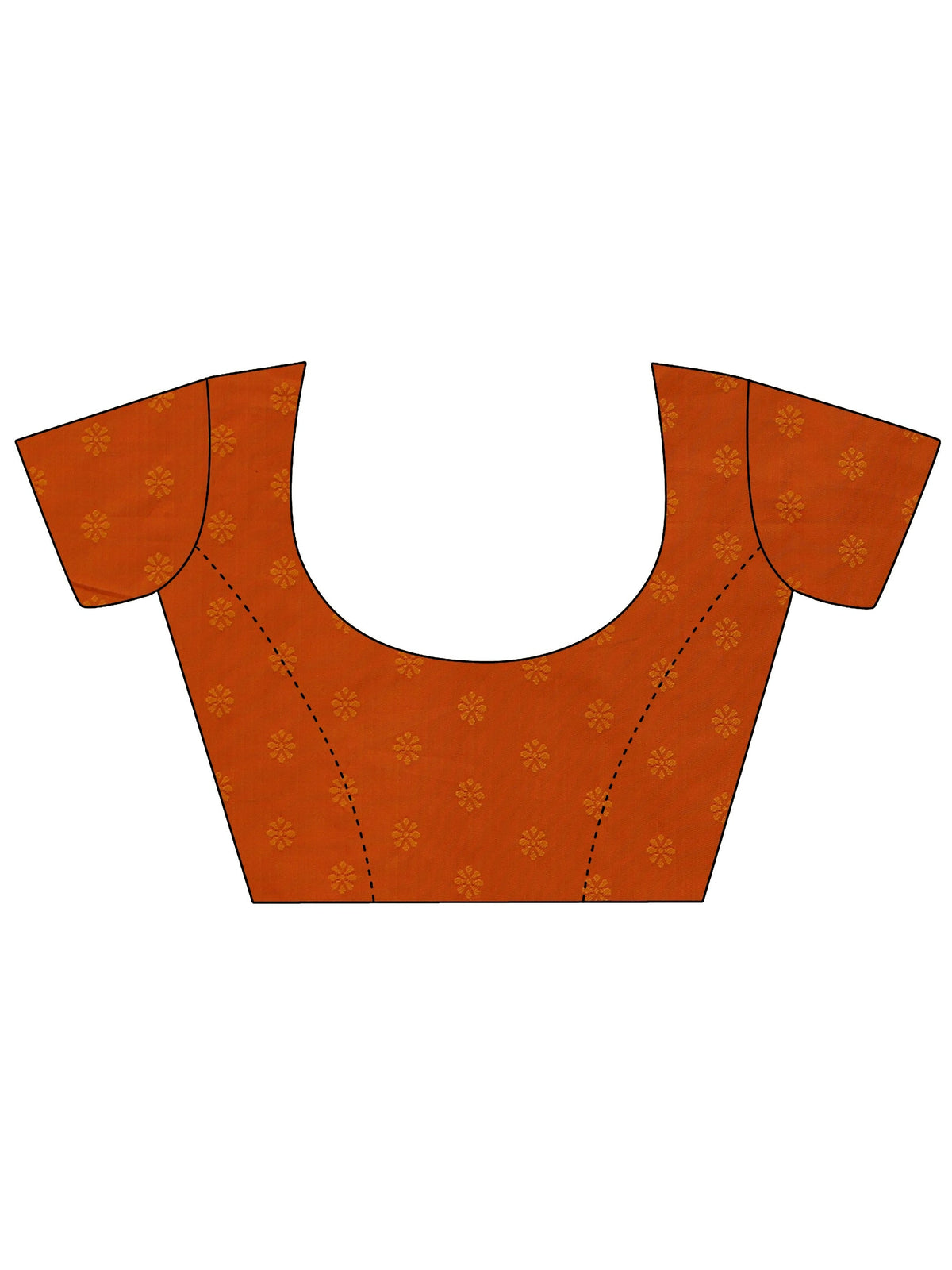 Libas Orange Banarasi Silk Blend Saree