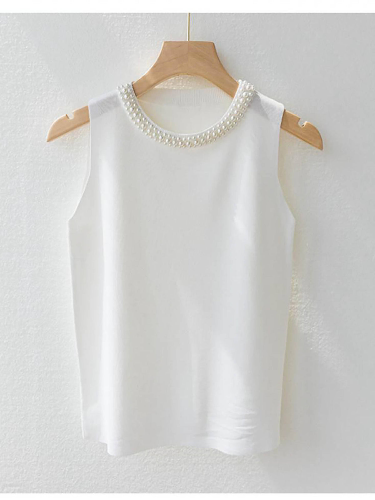 Pink Pearl Studded Tank Top | TT98 - view 2