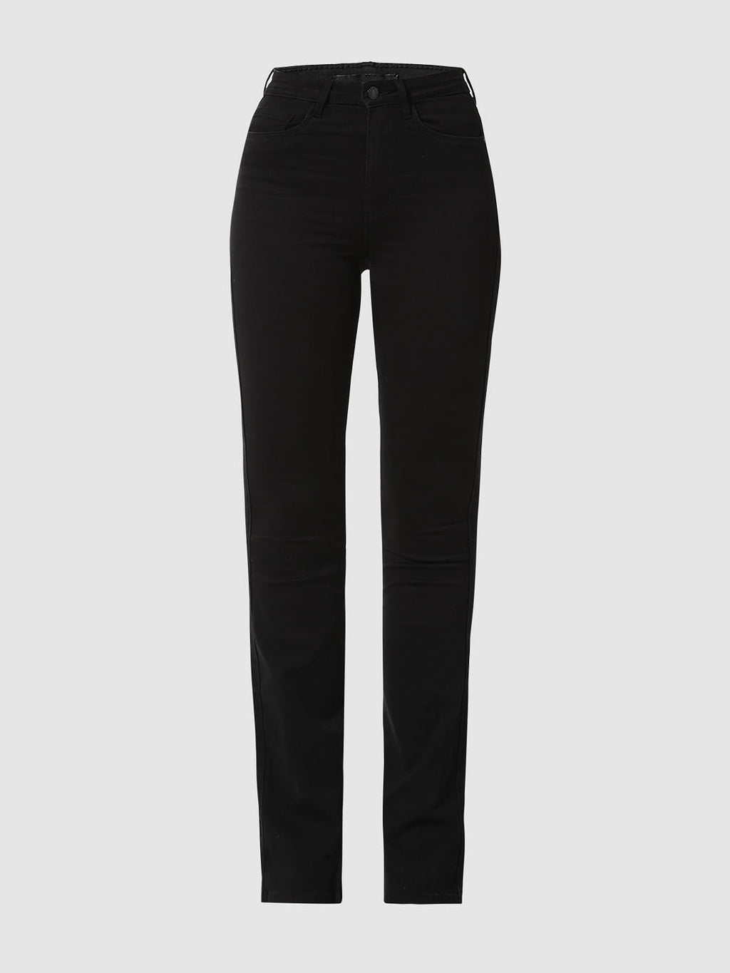 Black High Rise Flared Jeans