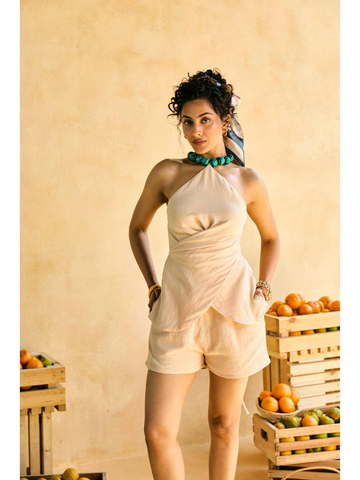 Dhoop Beaded Tie-Back Adjustable Top | HT67 - view 3