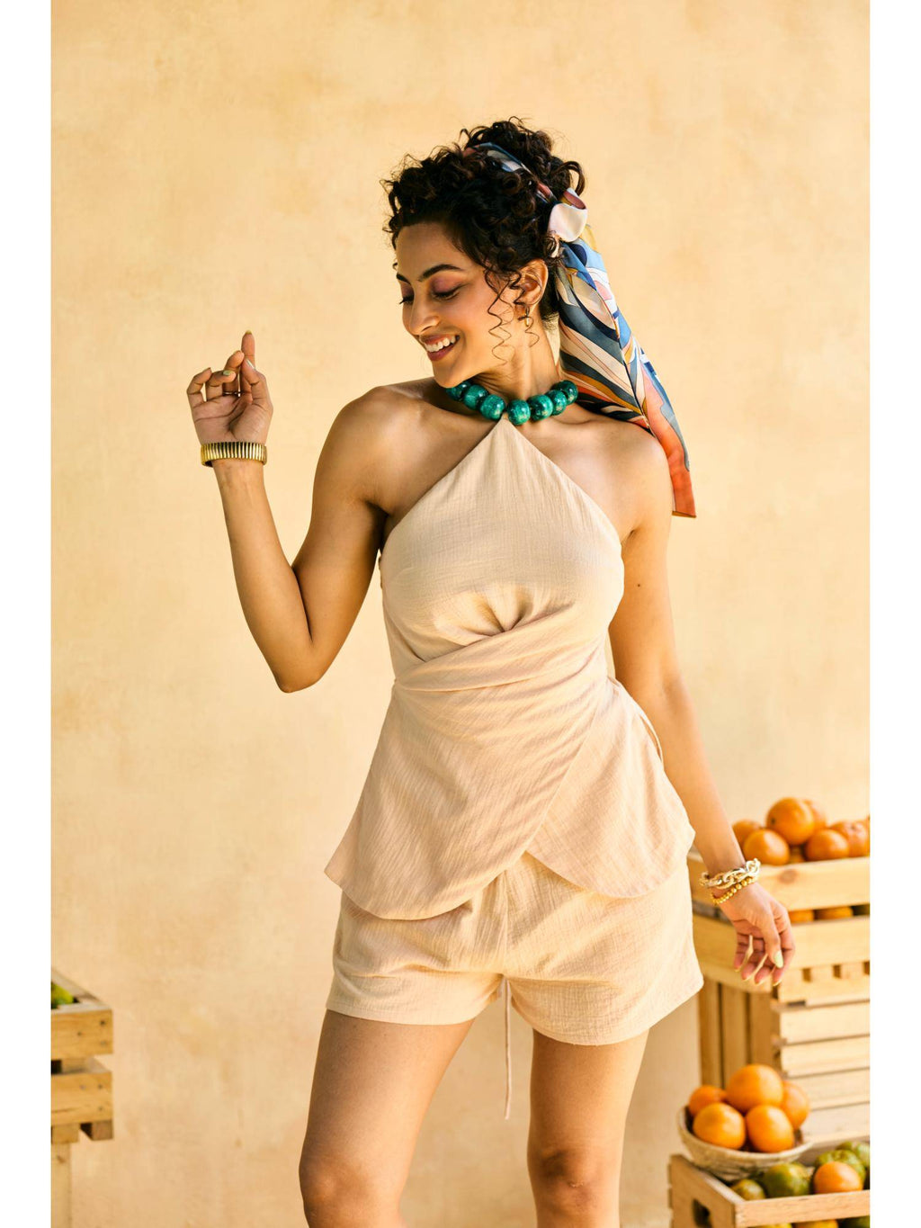 Dhoop Beaded Tie-Back Adjustable Top | HT67 - view 4