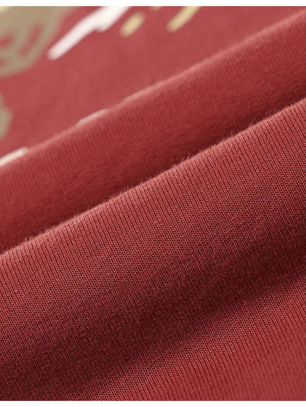 Women Red Cotton Graphic Sweatshirt | HD56 - view 2