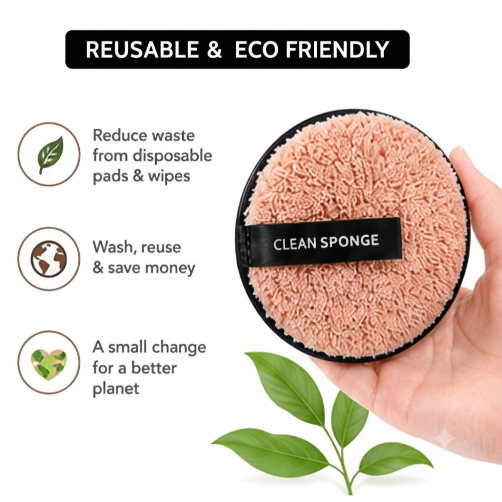 Reusable Makeup Remover Cleansing Pads-Mix Colours | E20 - view 5