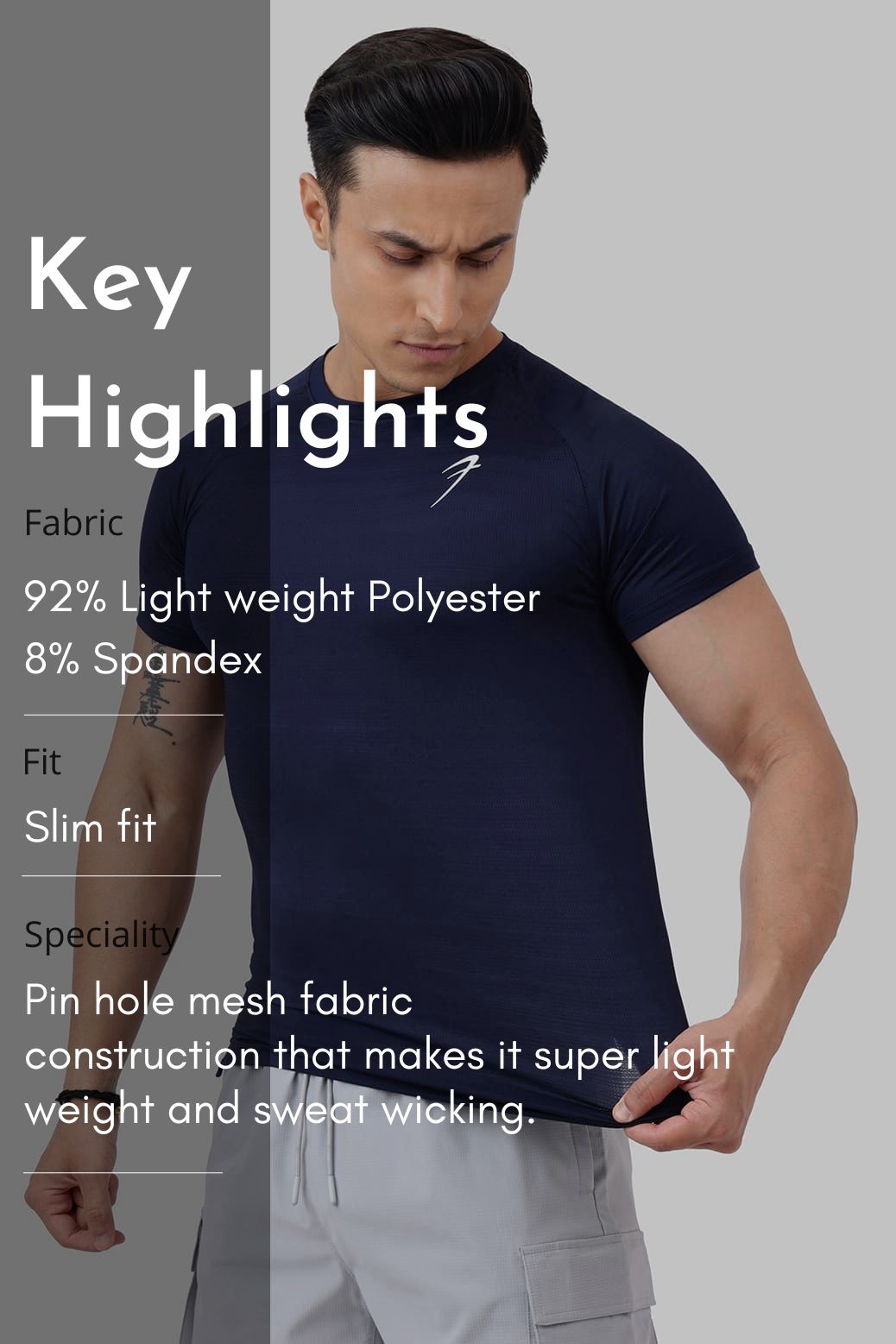 Ember T-shirt Navy