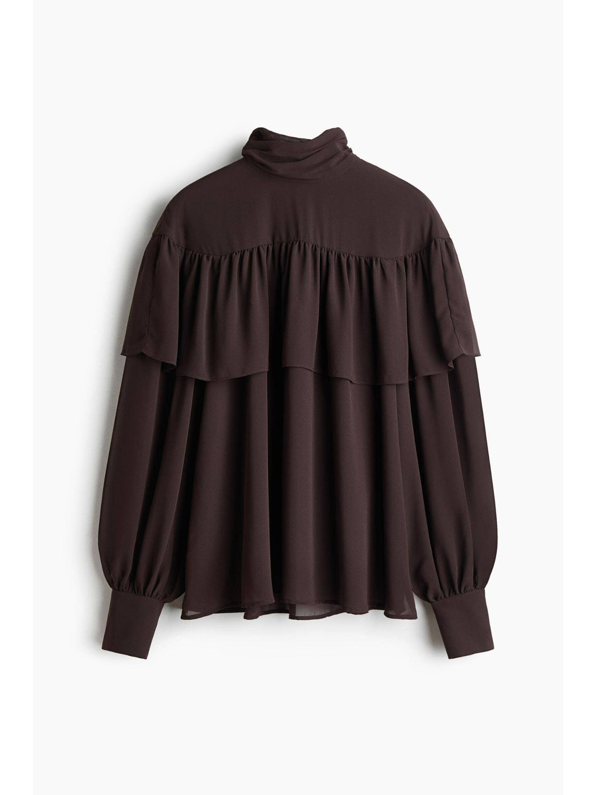 Women Brown Balloon-Sleeved Blouse | S67 - view 1