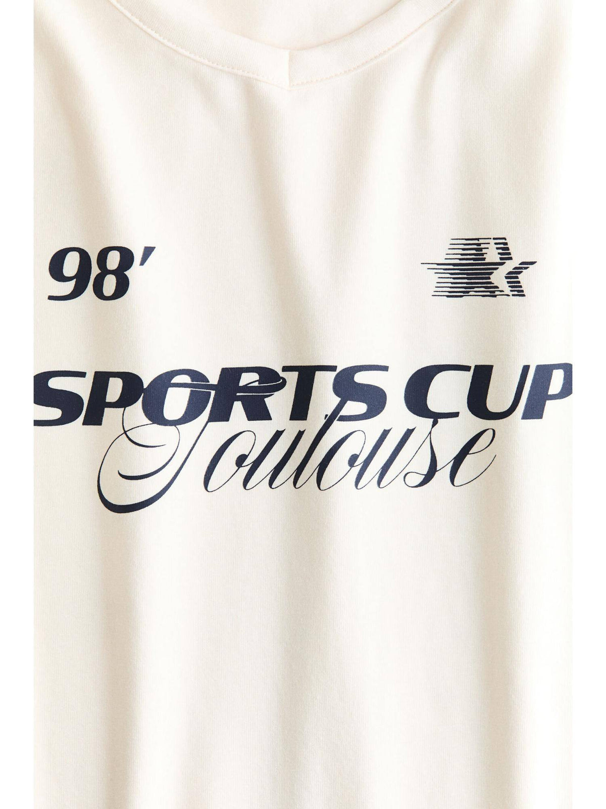 Women White V-Neckline Cotton T-Shirt | TS56 - view 2