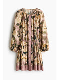 Women Beige Short Tunic Dress | D56 - view 1