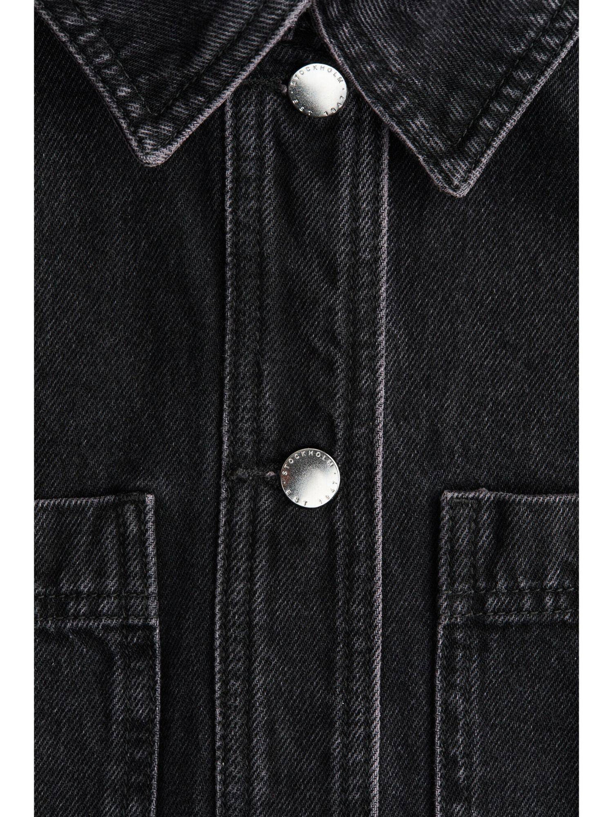 Women Black Cotton Denim Overshirt | S67 - view 2