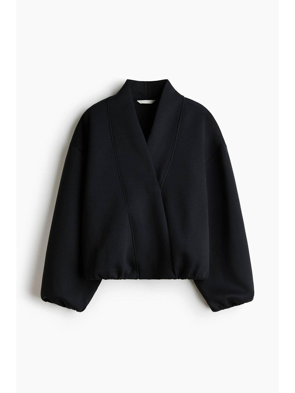 Women Black Scuba Blouson Jacket | JC78 - view 4