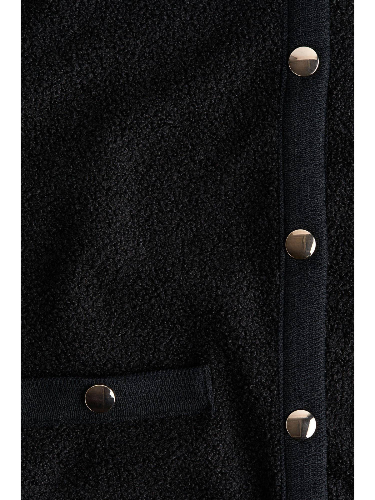 Women Black Teddy Jacket | JC78 - view 2