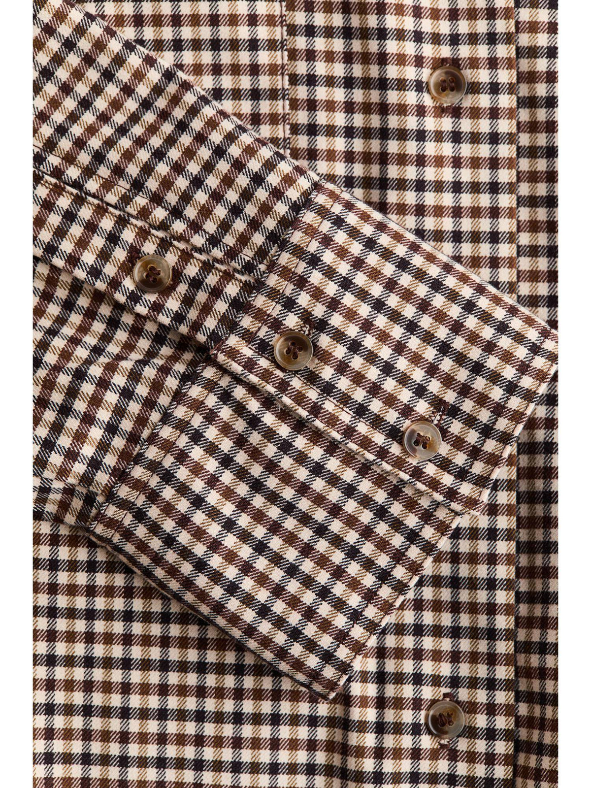 Women Beige Oversized Flannel Shirt | S67 - view 2