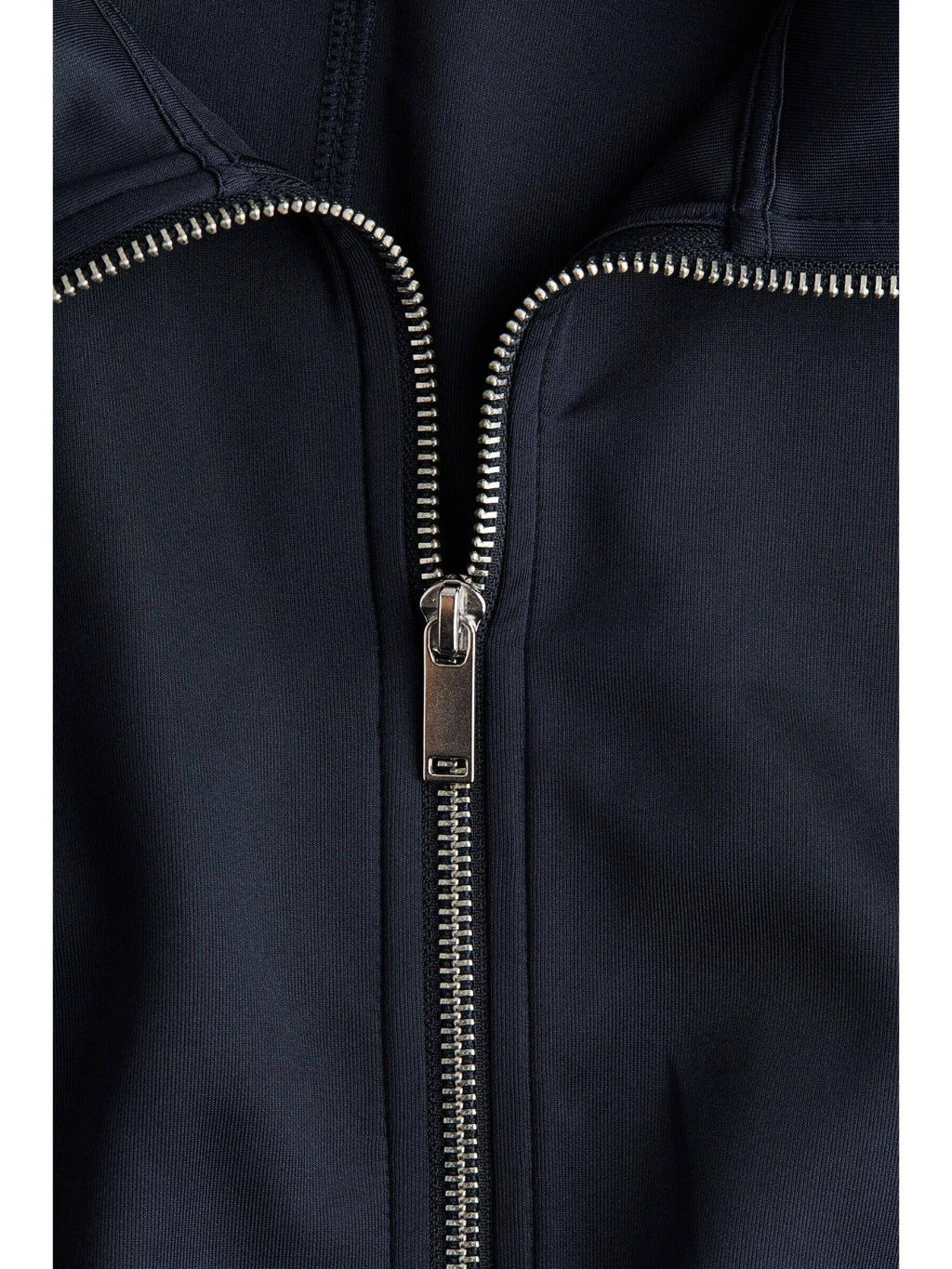 Women Blue Fine-Ribbed Track Jacket | JC78 - view 4
