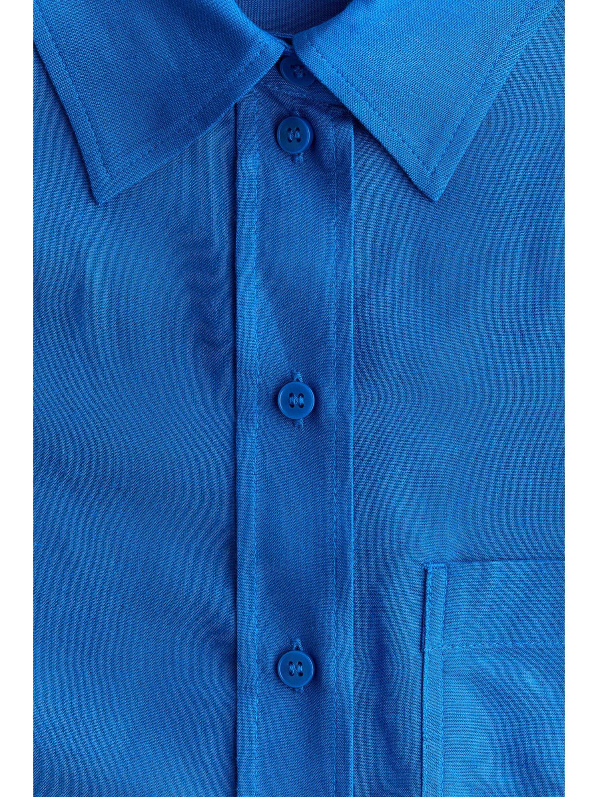Women Brown Linen-Blend Shirt | S67 - view 15