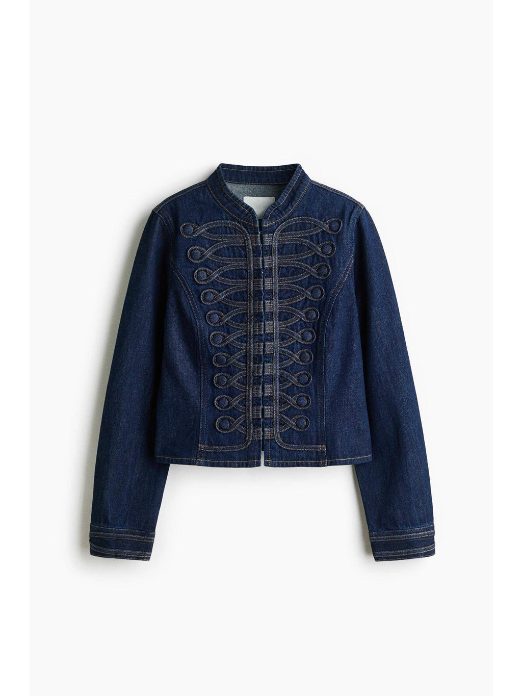 Women Blue Button-Tab Denim Jacket | JC78 - view 1